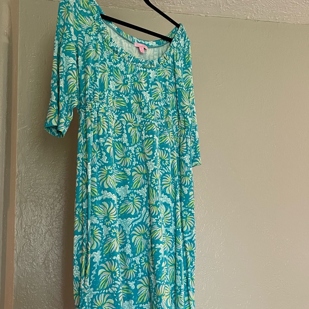 Lilly Pulitzer Pink Tag XL 3/4 sleeve dress